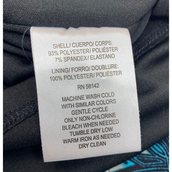 Adorne Women's Multicolor Polyester V-Neck Sleeveless Knee Length Dress Size 8 - Picture 15 of 16